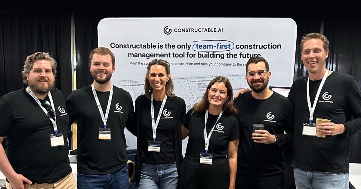 A photo of the Constructable team at an industry conference